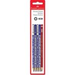Faber Castell Faber - Castell Floral Kurşun Kalem + Kırmızı Kopya Kalemi