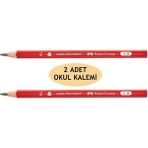 Faber-Castell Faber Castell Jumbo Okul Kurşun Kalemi 2.5B 2 Adet Çocuklar İçin Renkli ve Dayanıklı Kalem