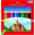 Faber-Castell Faber Castell Karton Kutu Kuru Boya Tam Boy 24 Renk - Karışık-Çok Renkli - SULU - 12Lİ