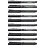 Faber-Castell Faber Castell Needle 5405 0.5 Iğne Uçlu Roller Kalem 10 Adet Siyah