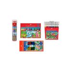Faber Castell Faber-castell Pastel Boya + Sulu Boya + Keçeli Kalem + Kuruboya 12'li Fbr561245