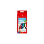 Faber Castell Faber-Castell Triangular Kuru Boya Kalem Seti 12 Renk