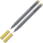 Faber-Castell Faber Grip Finepen 0.4 mm Keçe Kalem Sarı 2'li