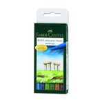 Faber Castell Fırça Uç Manzara 6'lı Pitt Çizim Kalemi