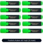 Faber-Castell Fosforlu Kalem 48 Serisi 10 Adet - Çam Yeşili