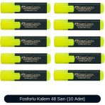 Faber-Castell Fosforlu Kalem 48 Serisi 10 Adet - Sarı