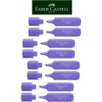 Faber-Castell Fosforlu Kalem Pastel Renkler 8li Lila Rengi
