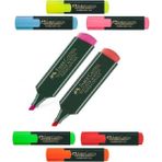 FABER-CASTELL Fosforlu Kalem Pembe Kırmızı İşaret Kalem 1548 Texliner Tüm Renkler 2 Adet