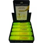 Faber-Castell Fosforlu Kalem Şeffaf Gövde Sarı 1546 (10 Lu Paket)