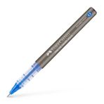 Faber-Castell Free Ink Roller Kalem 0.5, Mavi, Silinmez Kalıcı Mürekkep, İğne Uçlu, Akıcı Yazım, Mürekkep Göstergeli