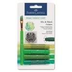 Faber-Castell Gelato 121804 Yeşil Tonlar 4'lü Mum Boya