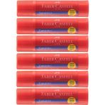 Faber-Castell Glue Stick Yapıştırıcı Katı Yapıştırıcı 20 gr Ruj Yapıştırıcı 6 Adet - Beyaz - Standart