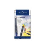 Faber Castell Goldfaber 12'li Kuru Boya Kalemi - Siyah