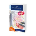 Faber-Castell Goldfaber Aqua Boya Kalemi Hediye Seti 36’lı, 12 Pastel ve 24 Klasik Renk, Yüksek Pigmentli