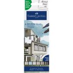 Faber-Castell Goldfaber Sketch Marker Seti, Architect, Mimari Projeler İçin, Su Bazlı, Fırça ve Fineliner Uçlu - Çok Renkli