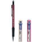 Faber Castell Grip 1347 0.7 Bordo Versatil Kalem ve 2 Adet 120'li 0.7 Uç
