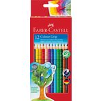 Faber-Castell Grip 2001 Boya Kalemi, Karton Kutu, 12 Renk