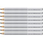 Faber-Castell Grip 2001 Jumbo Üçgen Kurşun Kalem Gri 8'li