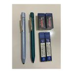 Faber Castell Grip 2011 0.7 Açık Mavi-Yeşil Versatil Kalem-Faber 75Mın Uç 2 Adet.-Fc Silgi 2 Adet