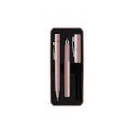 Faber Castell Grip 2011 Hediye Seti Gül Rengi, M Uçlu Dolma Kalem ve XB Tükenmez Kalem, Metal Hediye Kutulu