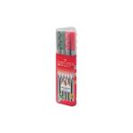 Faber-Castell GRIP Finepen 0,4 mm 10'lu Keçeli Kalem Seti Ergonomik Tasarım ile
