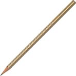 Faber-Castell Grip Parlak Renkler Kurşun Kalem 5'li - Metalik Altın