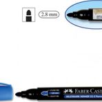 FABER-CASTELL GRİP PERMANENT MARKÖR KOLİ KALEMİ YUVARLAK UÇ MAVİ (150351)