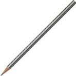 Faber Castell Grip Sparkle Üçgen Kurşun Kalem Gümüş 118338