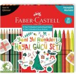 Faber-Castell Hayal Gücü Kuru Boya+Keçeli Kalem Seti Pastel 20 Renk (5178000107)