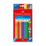 Faber-Castell Jumbo Grip 12'li Kuru Boya