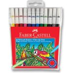 Faber-Castell Keçeli Kalem 12'li Set Canlı Renkler Ergonomik Tasarım ile Sanatınızı Yaratın