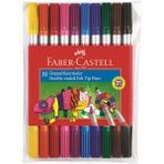 Faber-Castell Keçeli Kalem Çift Taraflı 10 Renk 15 11 10 - Renkli