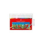 Faber-Castell Keçeli Kalem Seti, 20 Renk, Su Bazlı Yıkanabilir Mürekkep, Kağıt-Karton-Tahta Uyumlu, Parlak ve Dayanıklı Renkler