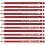 Faber-Castell Kırmızı Kopya Kalemi 12'li Set Kurşun Kalem Renkli Yazım Araçları