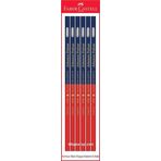 Faber-Castell Kırmızı Mavi Kopya Kalemi 6 Adet