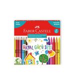 Faber Castell Klasik Renkler Ergonomik Tasarım Yıkanabilir Mürekkep 20'li Keçeli Kalem Seti