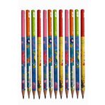 Faber Castell Kurşun Kalem 12 Adet Deniz Macerası 2B Siyah Kurşun Kalem Yengeç Deniz Yıldızı Ahtapot Desenli 2 B Kalem