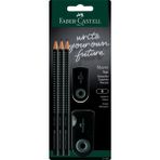 Faber-Castell Kurşun Kalem Ofis Seti Siyah,3'lü Grip 2001 Kalem, Silgi ve Kalemtıraş Dahil - Renkli