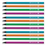 Faber-Castell Kurşun Kalem Siyah Lata Neon Yuvarlak B (12 Li Paket)