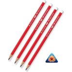 Faber-Castell Kurşun Kalem Üçgen 4 Adet Faber Castell Okul Kalemi Kurşun Kalem 2,5b Kurşun Kalem - Siyah