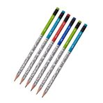 Faber-Castell Kurşun Kalem Yuvarlak 6 Adet Faber Castell Caligraphy Kurşun Kalem Hb Kurşun Kalem - Siyah