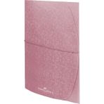 Faber-Castell Lastikli Çıtçıtlı Dosya Metalik Pembe 2'li Desenli Kullanım İçin Uygun