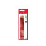 Faber Castell Lüks 4'lü Kırmızı Kopya Kalemi – HB Uç, Dayanıklı ve Ergonomik