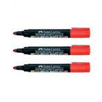 Faber-Castell Markor Permanent Jumbo Kirmizi Kalem 3Lu