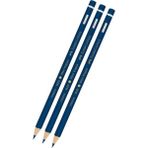 Faber-Castell Mavi Kalem Kopya 3 Adet Faber Mavi Kurşun Kalem Başlık Kalemi 3 Adet - Standart
