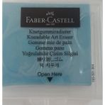 Faber-Castell Mavi Renkli Plastik Kutulu Hamur Silgi 2 li Paket 1 Çift Adet