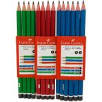 Faber-Castell Mercanlı 12'li Kurşun Kalem Seti - Çok Renkli