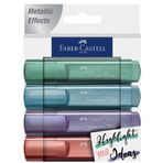 Faber Castell Metalik Renkler 4 Set Fosforlu Kalem