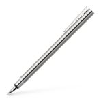Faber-Castell Neo Slim Parlak/Çelik Dolma Kalem (M)