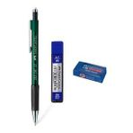 Faber Castell Okul Seti 1347 0.7 mm Yeşil Kalem + Silgi + Kalem Ucu